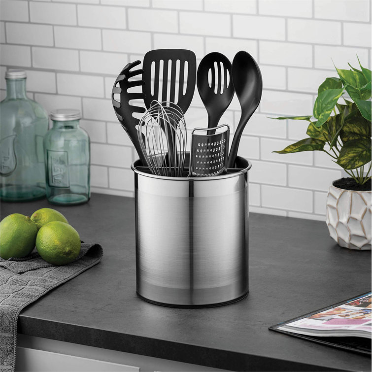 Prep & Savour Stainless Steel Round Flatware Caddy Wayfair Canada